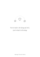 You've Had It All Along